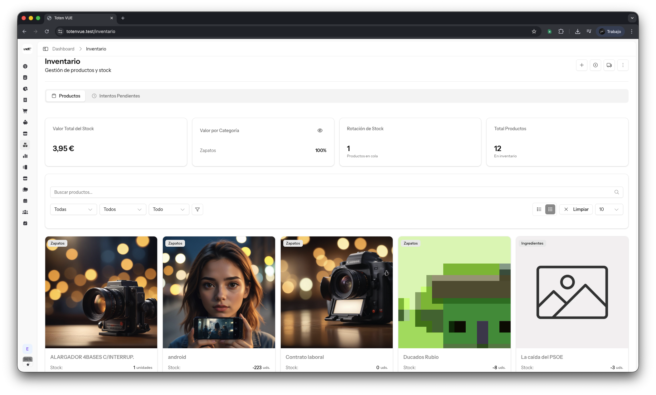 Módulo de Inventario PRO Avanzado - Toten.app
